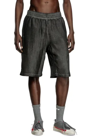 Diesel Lightweight shorts with crinkled fade Shorts Unisex