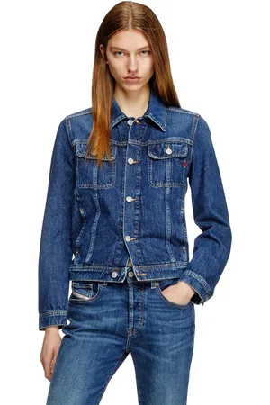 Diesel Trucker jacket in denim Denim Jackets Woman