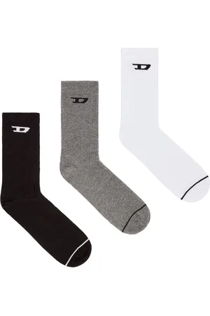 Diesel 3-pack of ribbed socks with D logo Socks Man