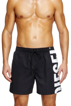 Diesel Mid-length swim shorts with maxi logo Swim shorts Man