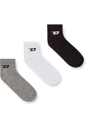 Diesel Three-pack ankle socks with D logo Socks Man