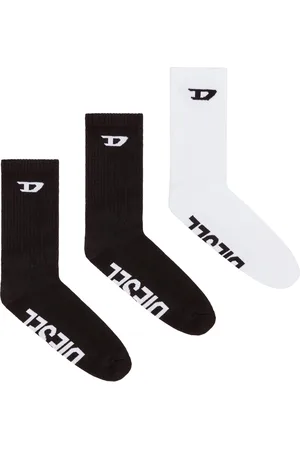 Diesel 3-pack of ribbed socks with D logo Socks Man