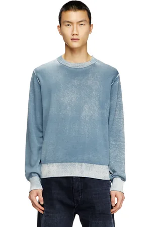 Diesel Reverse-print cotton jumper Knitwear Man