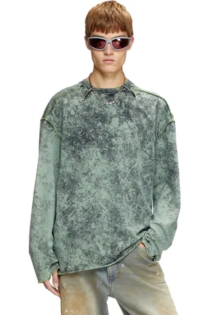 Diesel Treated long-sleeve T-shirt T-Shirts Man
