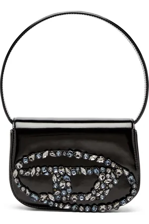 Diesel 1DR-Iconic shoulder bag in mirror leather Shoulder Bags Woman