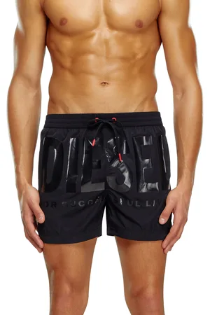 Diesel Mid-length swim shorts with tonal logo Swim shorts Man