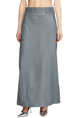 Diesel Long leather skirt Skirts Woman