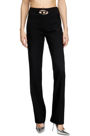 Diesel High waisted wool twill pants Pants Woman
