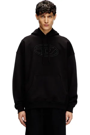 Diesel Hoodie with embossed Oval D Sweaters Man