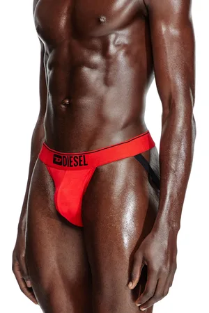 Diesel Three-pack jockstraps with front logo Jockstraps Man