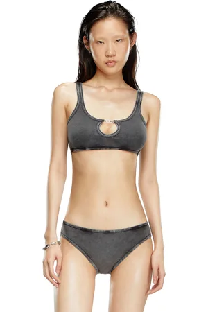 Diesel Ribbed bralette with Oval D plaque Bras Woman