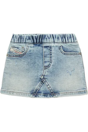 Diesel Short skirt in used-look JoggJeans Skirts Woman