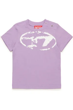 Diesel T-shirt with distressed Oval D logo T-shirts and Tops Unisex