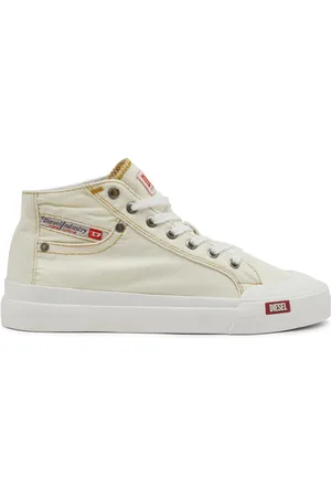 Diesel S-Athos-High-top denim sneakers with pocket detail Sneakers Woman