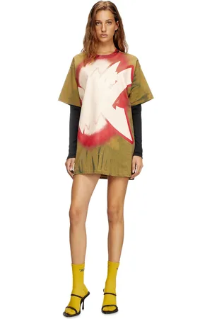Diesel Layered T-shirt dress Dresses Woman