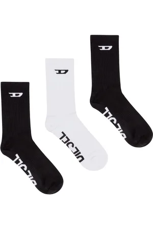 Diesel Three-pack ribbed socks with D logo Socks Man