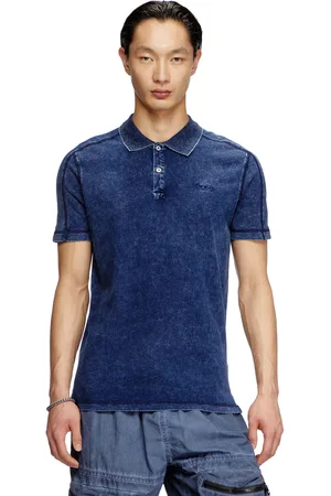 Diesel Denim-look polo shirt Polos Man