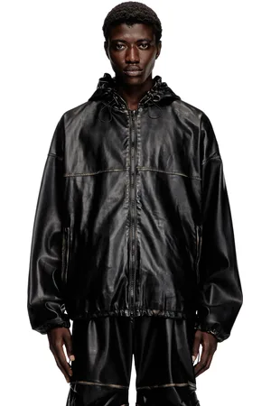 Diesel Distressed hooded jacket Jackets Unisex