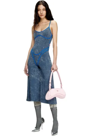Diesel Strappy dress with underwear detail Dresses Woman