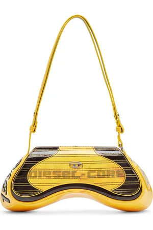 Diesel Play-Glossy crossbody bag with biker details Crossbody Bags Woman