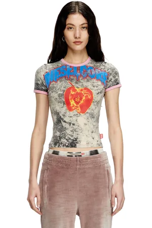 Diesel T-shirt with Core print T-Shirts Woman