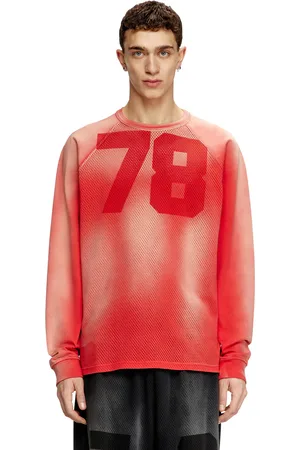 Diesel Faded long-sleeve T-shirt with mesh front T-Shirts Man