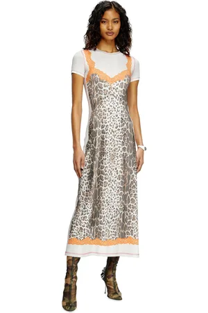 Diesel Midi dress with trompe l