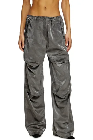Diesel Satin cargo pants Pants Woman