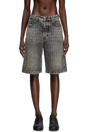 Diesel Shorts in herringbone denim Shorts Woman