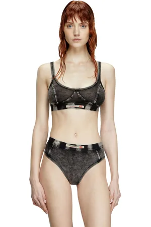 Diesel Bralette in denim-effect jersey Bras Woman