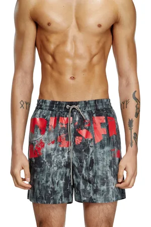 Diesel Mid-length swim shorts with graphic print Swim shorts Man