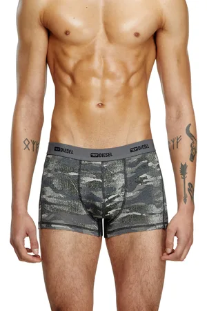 Diesel 3-pack of boxer briefs plain and camo Trunks Man