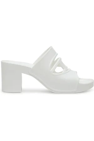 Diesel Sa-Bonnie-Heeled rubber slides with cut-out logo Sandals Woman