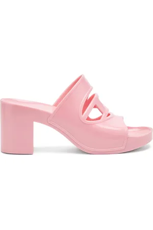 Diesel Sa-Bonnie-Heeled rubber slides with cut-out logo Sandals Woman