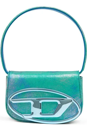 Diesel 1DR-Iconic shoulder bag in pop colour denim Shoulder Bags Woman