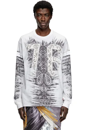 Diesel Long-sleeve T-shirt with 78 print T-Shirts Man