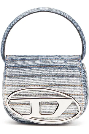 Diesel 1DR XS Iconic mini bag in solarised denim Crossbody Bags Woman