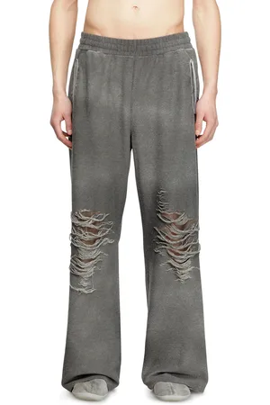 Diesel Track pants with distressed front Pants Man