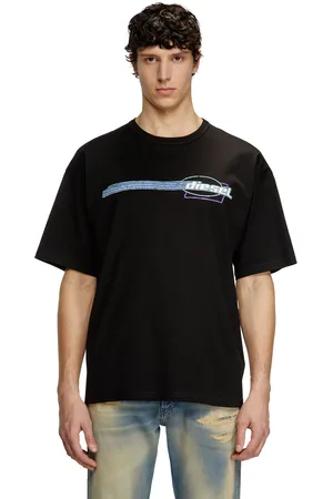 Diesel T-shirt with flocked logo graphics T-Shirts Man