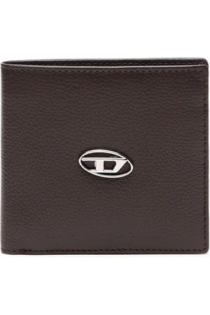 Diesel Bi-fold wallet in grainy leather Small Wallets Man
