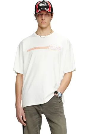Diesel T-shirt with flocked logo graphics T-Shirts Man