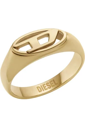 Diesel Tone Stainless Steel Signet Ring Rings Unisex