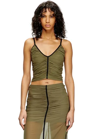 Diesel Gathered strappy top T-Shirts Woman