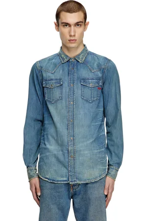 Diesel Denim overshirt Denim Shirts Man