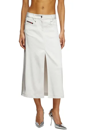 Diesel Midi dress in stretch satin Skirts Woman