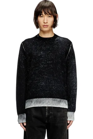 Diesel Reverse-print cotton jumper Knitwear Man