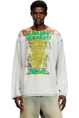 Diesel Long-sleeve T-shirt with lyrics print T-Shirts Unisex