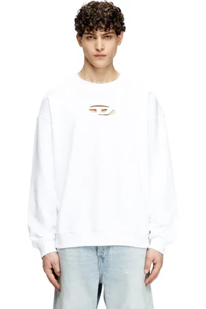 Diesel Sweatshirt with cut-out Oval D logo Sweaters Man