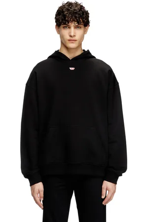 Diesel Hoodie with D logo patch Sweaters Man
