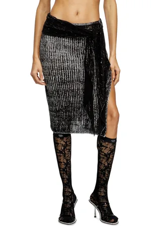 Diesel Knitted skirt with hip tie Skirts Woman